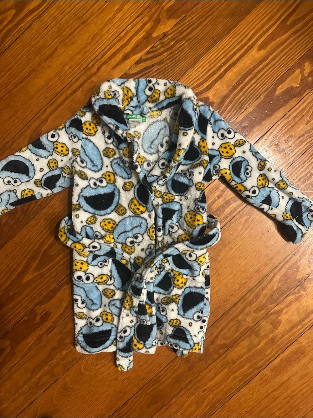 Cookie Monster Fleece Robe - Size 3T